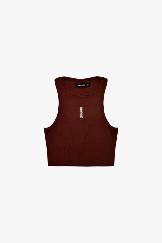 Brown Basic Crop Top