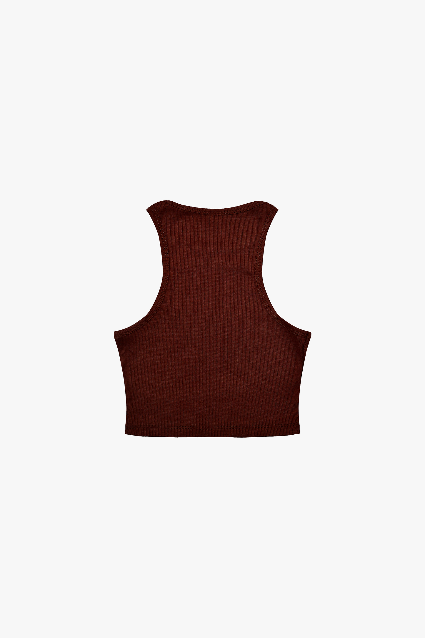 Brown Basic Crop Top