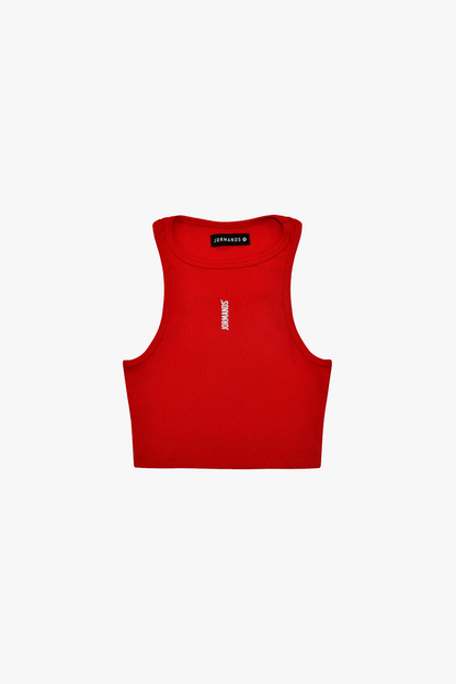 Red Basic Crop Top