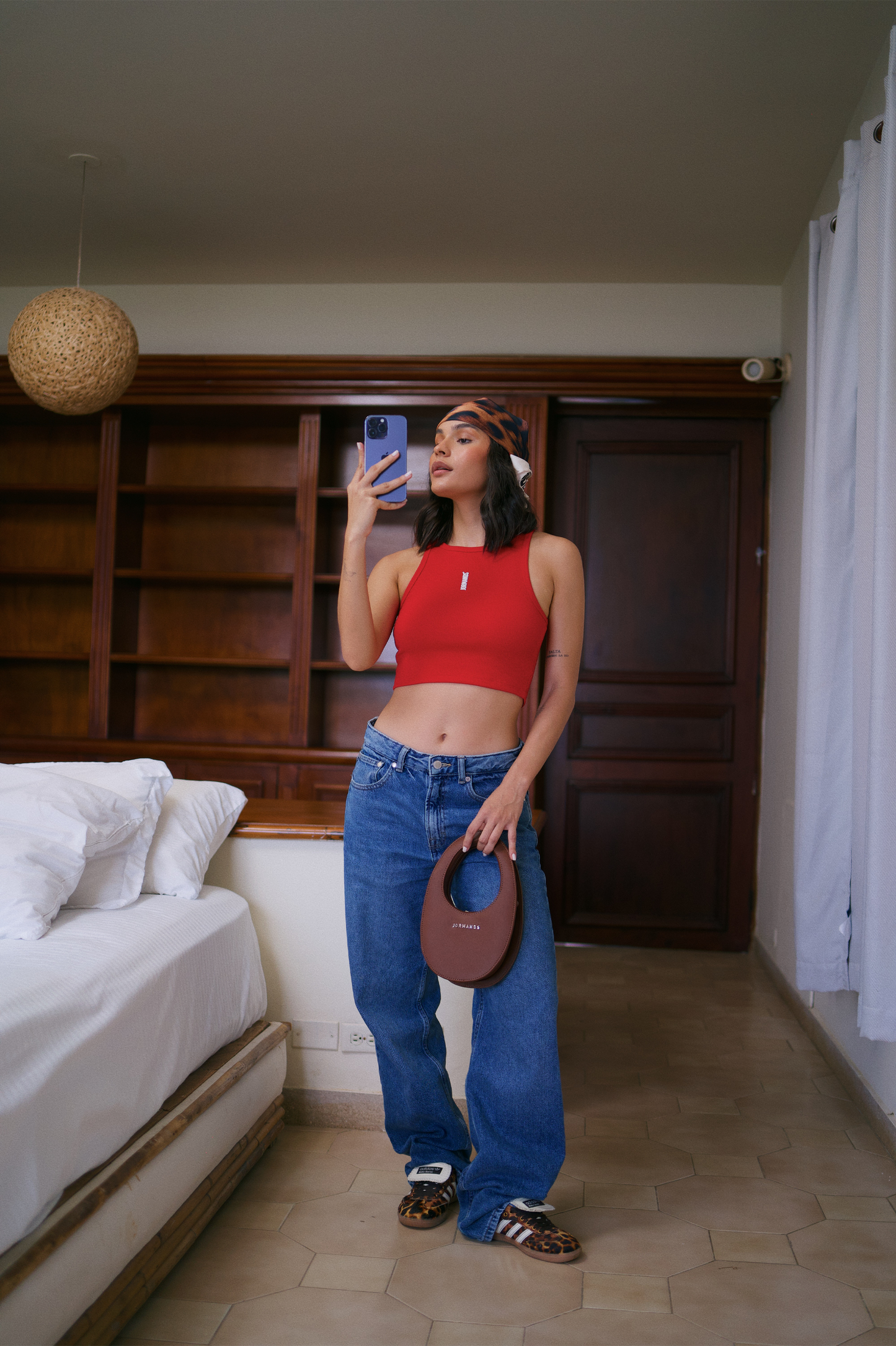 Red Basic Crop Top