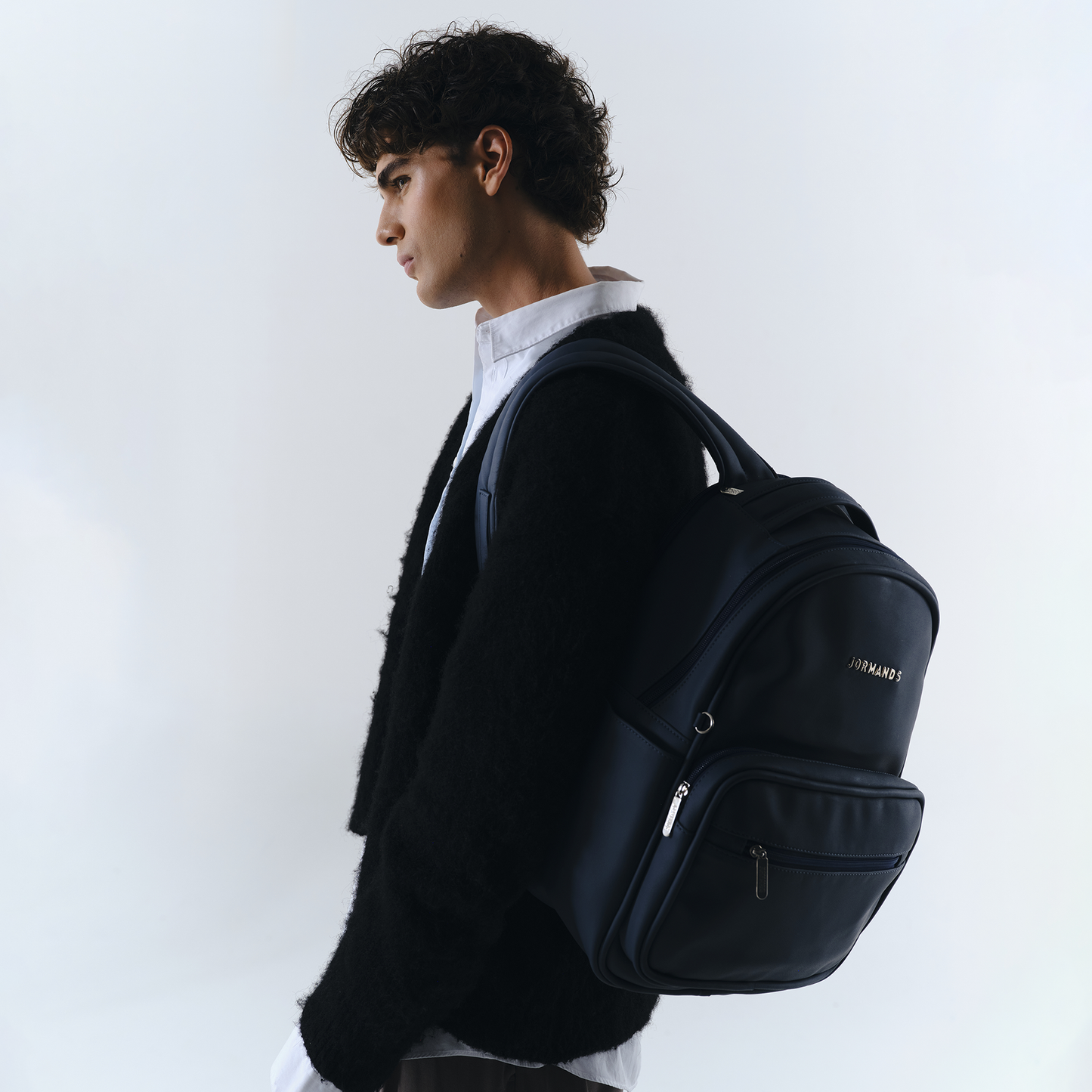 Dark Blue Stamp Backpack
