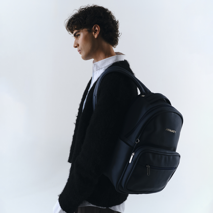 Dark Blue Stamp Backpack